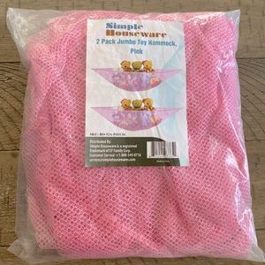 2 pack jumbo toy hammock Pink